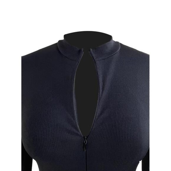 Long Sleeve Bodycon Jumpsuit - Picture 2 of 3